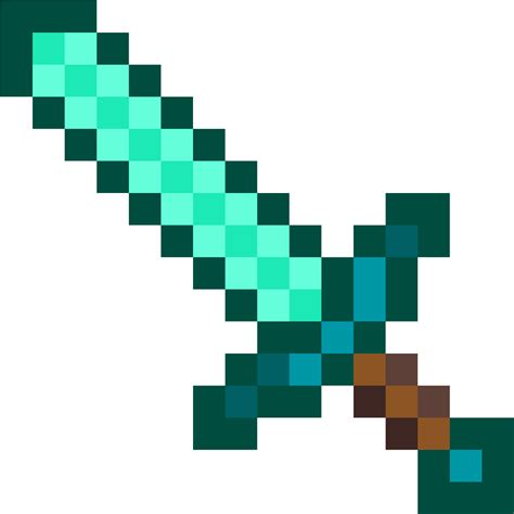 Download Minecraft Diamond Sword - Diamond Sword - HD Transparent PNG - NicePNG.com