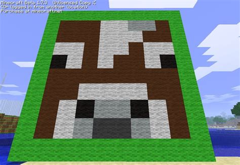 cow face pixel art Minecraft Project | Minecraft pixel art, Pixel art ...