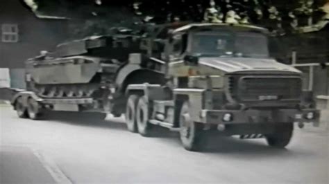 Scammell Commander Tank Transporters of 7 Regt 617 Sqn, 1988. - YouTube