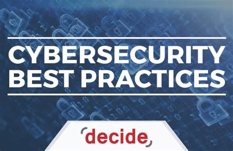 Cybersecurity Best Practices - Decide Consulting