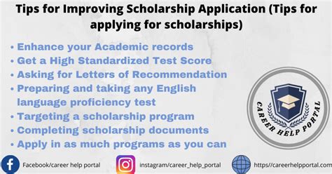 Tips for Improving Scholarship Application (Tips for applying for ...