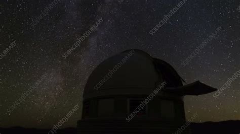 Night sky over La Silla Observatory - Stock Video Clip - K005/8854 - Science Photo Library