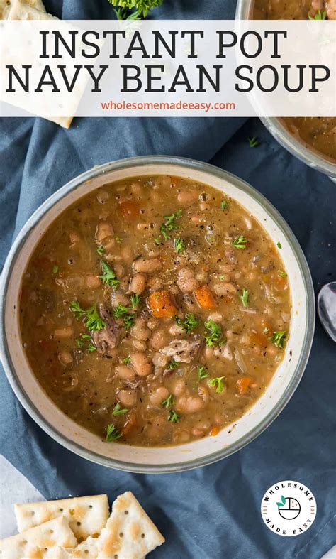 Instant Pot Navy Bean Soup | Recipe | Instant pot dinner recipes, Navy bean soup, Instant pot ...