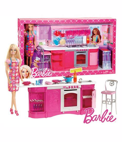 Mattel Barbie Cooking Fun Kitchen Doll - Buy Mattel Barbie Cooking Fun Kitchen Doll Online at ...