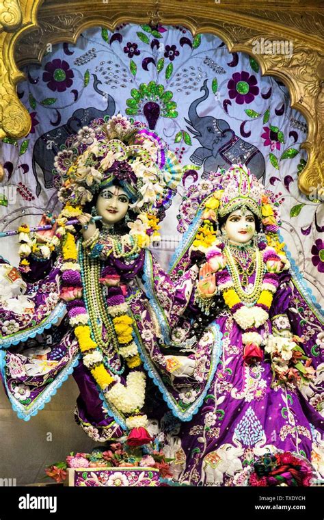 Iskcon Temple Radha Krishna Wallpaper