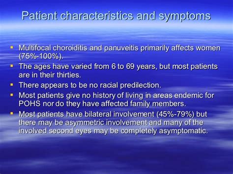 Multifocal Choroiditis