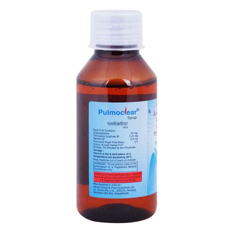 Pulmoclear Syrup 100ml - Buy Medicines online at Best Price from ...