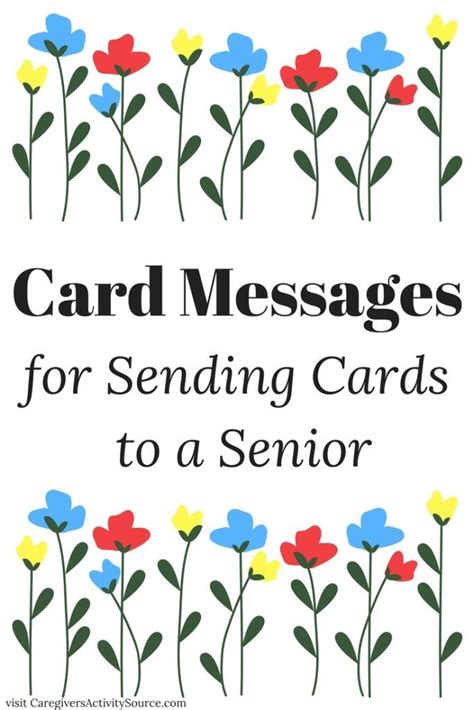 Card Messages for Sending Cards to Seniors | Greeting card sentiments, Card sentiments ...