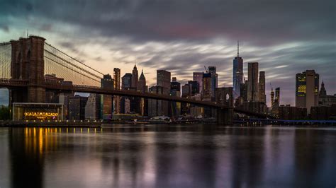 Brooklyn Bridge Skyline Manhattan, USA