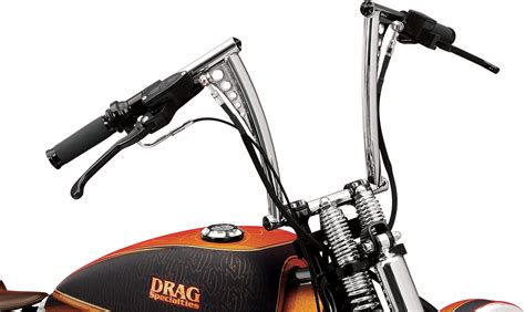 RSD Front Chrome Vintage 12" Springer Motorcycle Hand Handlebars Harley Davidson | JT's CYCLES