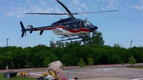 Medical Air - Evac LifeTeam Helicopter Landing at LGMC Hospital ...