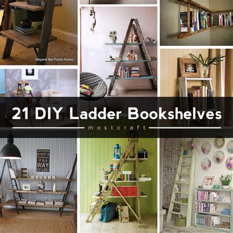 21 Perfect DIY Ladder Bookshelf And Bookcase Ideas em 2022 | Decoração ...