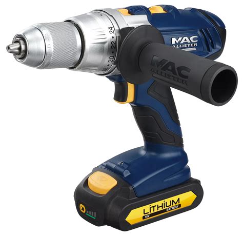 Mac Allister Cordless 18V Li-Ion Combi Drill without Batteries MHD18A ...