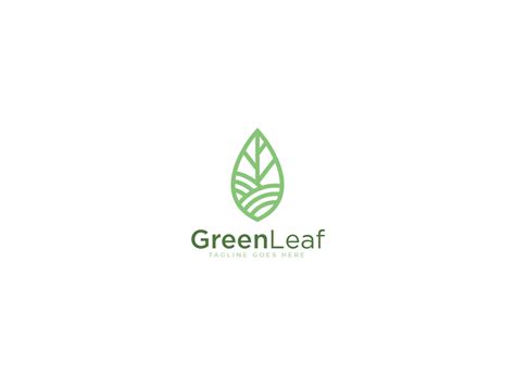 Green Leaf Logo on Behance