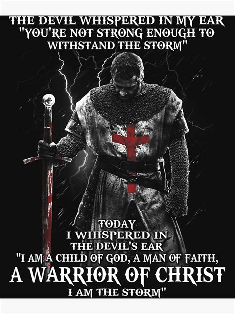 "A Warrior of christ" Poster for Sale by wriunimso | Redbubble