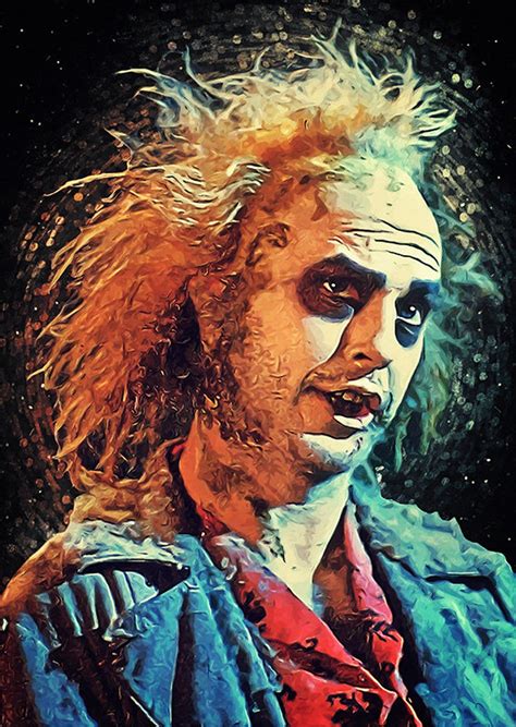 Beetlejuice Illustration Art Print Beetlejuice Horror Movie | Etsy