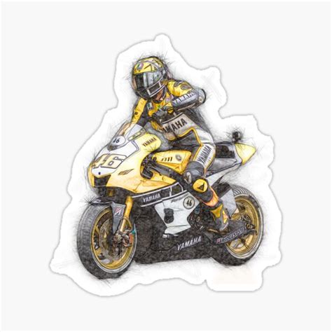 Valentino Rossi Stickers | Redbubble