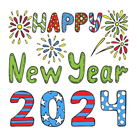 2024 New Year Clip Art - Ruby Willie