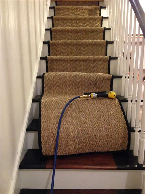 Hessian Carpet Stairs - JamieFitch