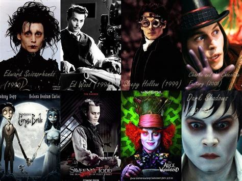 Johnny Depp's makeup when he play Tim Burton's films