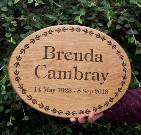 Shaped Wooden Memorial Plaques | UK Memorials