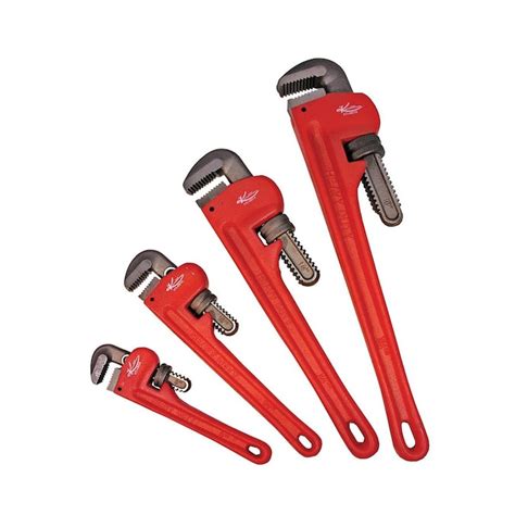 K Tool International 4-Piece 18-in Steel Pipe Wrench Set in the Pipe Wrenches department at ...