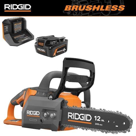 Have a question about RIDGID 18V Brushless 12 in. Cordless Chainsaw with 6.0 Ah MAX Output ...