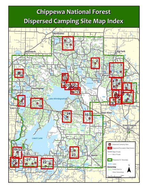 Chippewa-National-Forest-Dispersed-Camping-Map - TMBtent