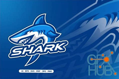 Shark Mascot Logo for Gaming and Sports » GFX-HUB 2.0 Creative Community