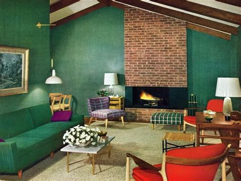 1950s-Living-Room-Mid-Century-Ideas | Retro living room furniture, 1950s home decor, 70s home decor