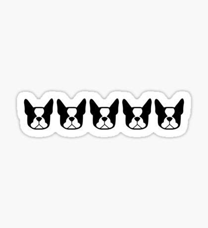 Boston Terrier Stickers for Sale | Boston terrier puppy, Boston terrier ...