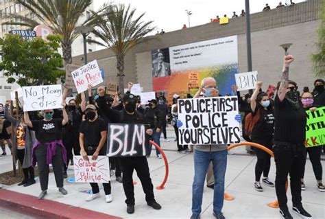 Peaceful protests against police brutality unfold throughout Long Beach ...