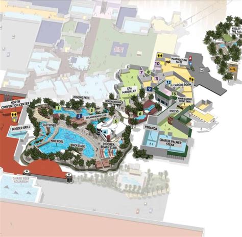 Mandalay Bay Hotel Map in 2021