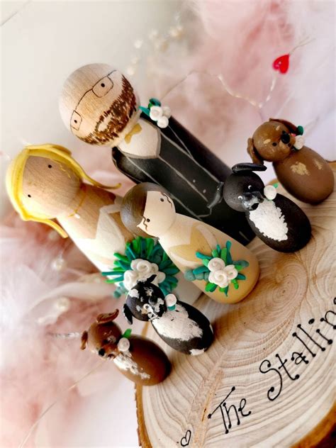 Personalised Wooden Wedding Cake Toppers - Etsy