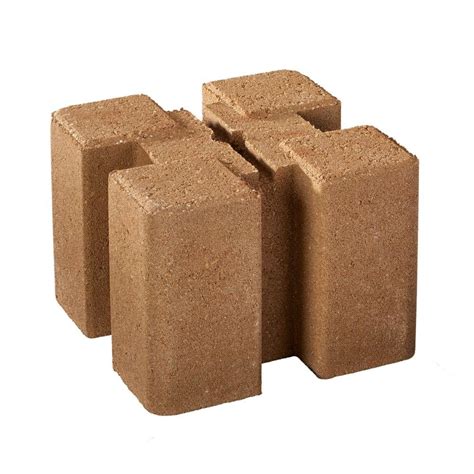 Oldcastle 8 in. x 8 in. x 6 in. Tan Brown Planter Wall Block (Pack of 24)-16202486 - The Home Depot