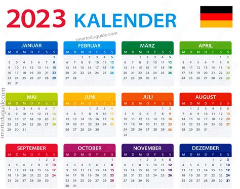 German Calendar Weeks 2023 - Printable Word Searches