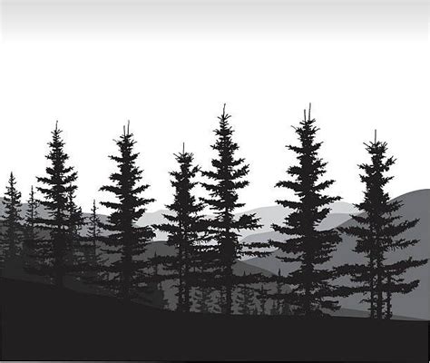 Treeline Silhouette Illustraties en vectorbeelden - iStock | Forest ...