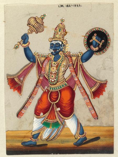 Kumbhakarna - The Brother Of Ravana - Indian Miniature Painting From ...