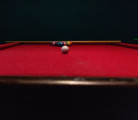 Red Billiard Table and Balls · Free Stock Photo