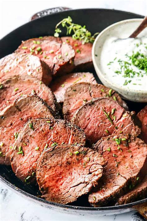 Best Beef Tenderloin Recipe with Garlic Herb Butter - Carlsbad Cravings