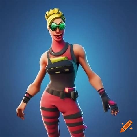Image of a cursed fortnite skin on Craiyon