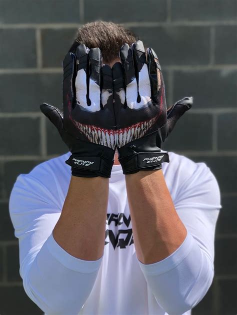 Phenom Elite Villain Football Gloves - VPS3 | Football gloves, Custom football gloves, Custom ...