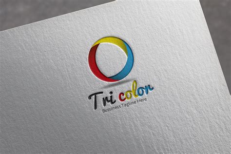 Tri Color Logo | Creative Logo Templates ~ Creative Market