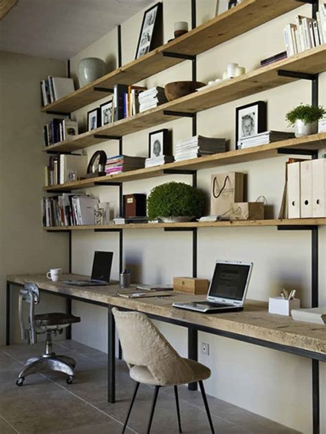 Home Office Shelf Decor - Decorated Office