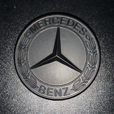 Mercedes Benz Hood Emblem Black - Etsy