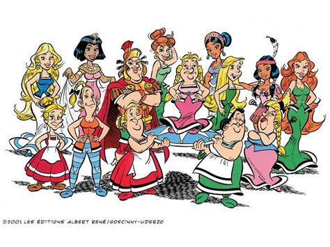 Females from Astérix & Obélix: Falbala, Cléopâtre, Centurionne, Madame ...