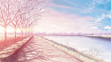 Anime Scenery Wallpaper Pastel - Anime Keren