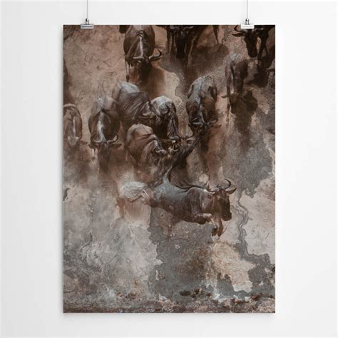 Wildebeest Migration Photography Art – Artworld