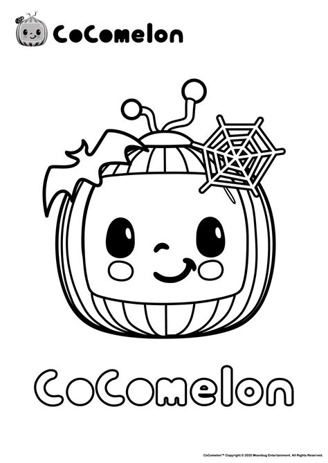 CoComelon - 🖍️COLORING PAGE WEDNESDAY🎨 Happy Halloween! 🎃...