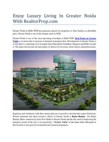 Buy flats in greater noida by RealtorProp - Issuu